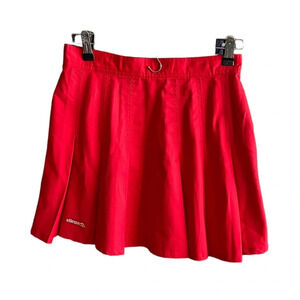 ELLESSE Red Pleated Mini Tennis Y2K Skirt Size 10